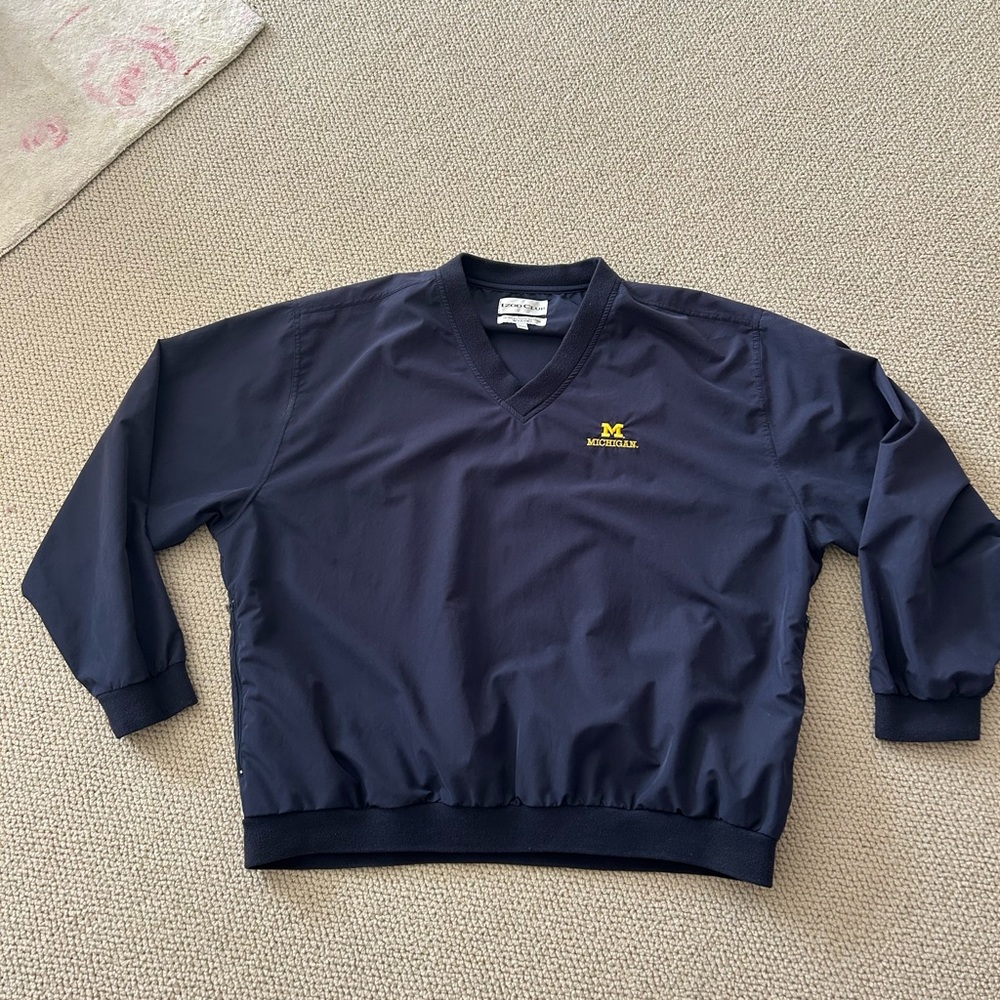Izod Club vintage University of Michigan windbreaker, men’s, size XXL